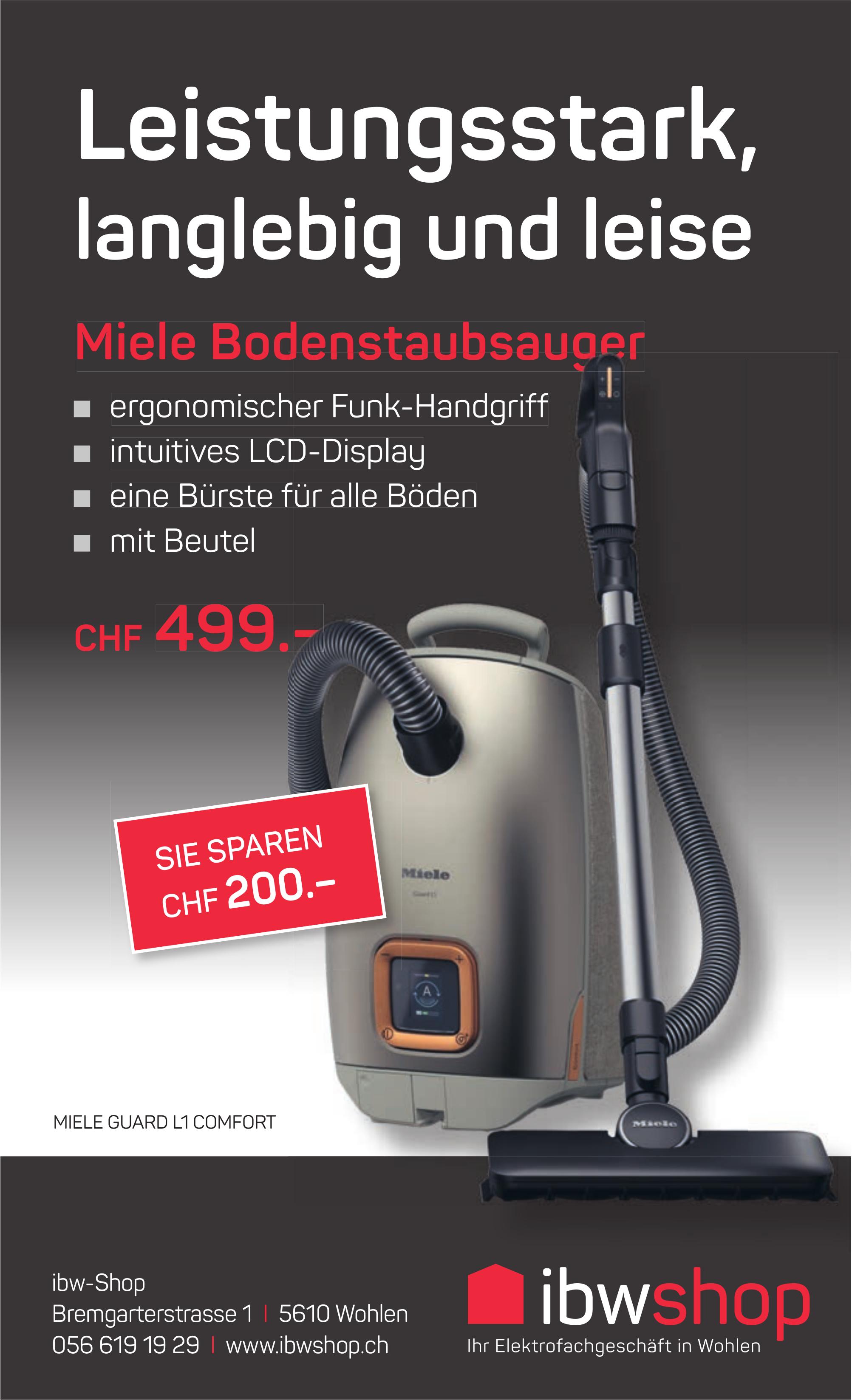 ibw-Shop, Miele Bodenstaubsauger