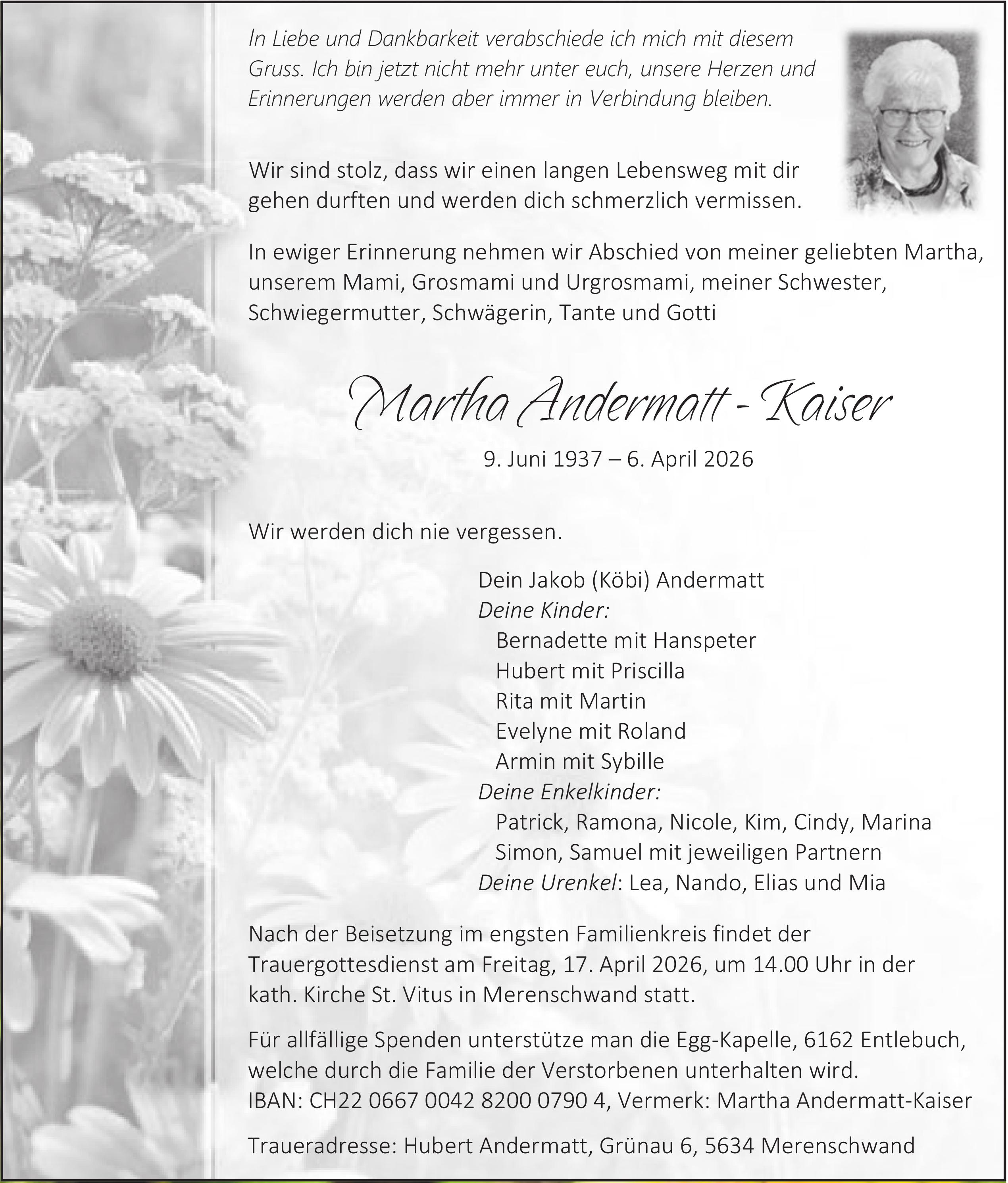 Andermatt - Kaiser Martha, April 2026 / TA