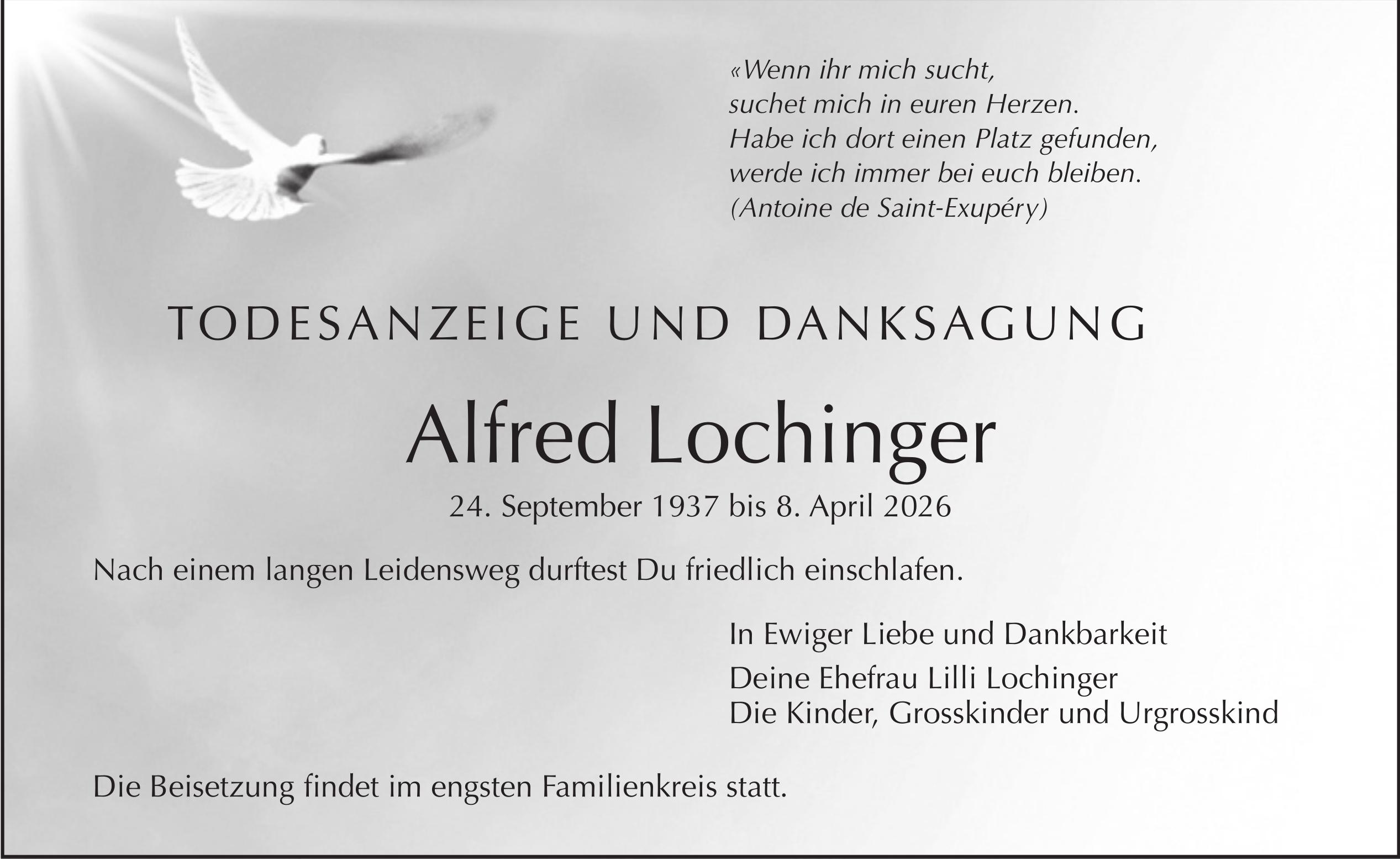 Lochinger Alfred, April 2026 / TA
