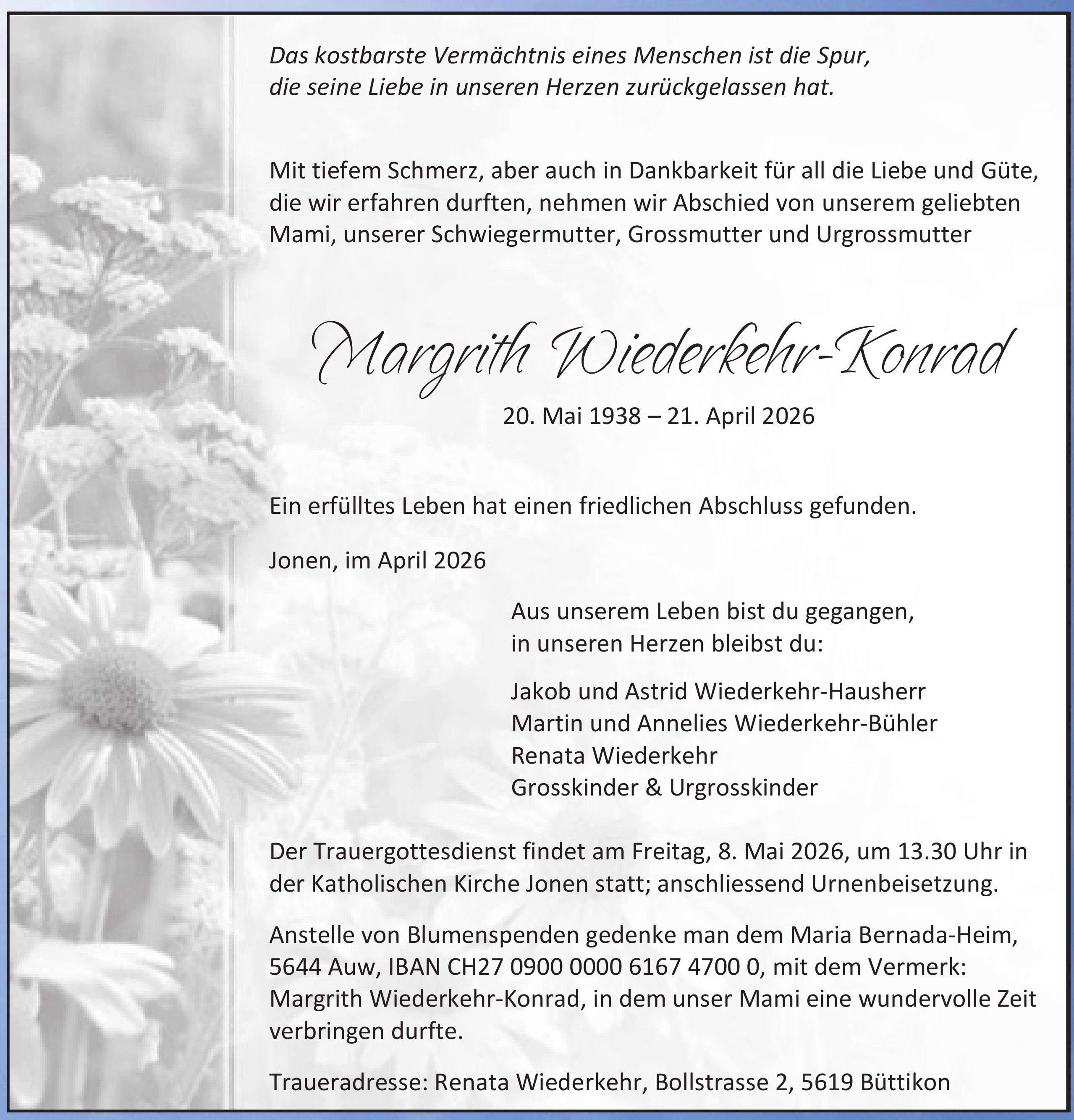 Wiederkehr-Konrad Margrith, April 2026 / TA