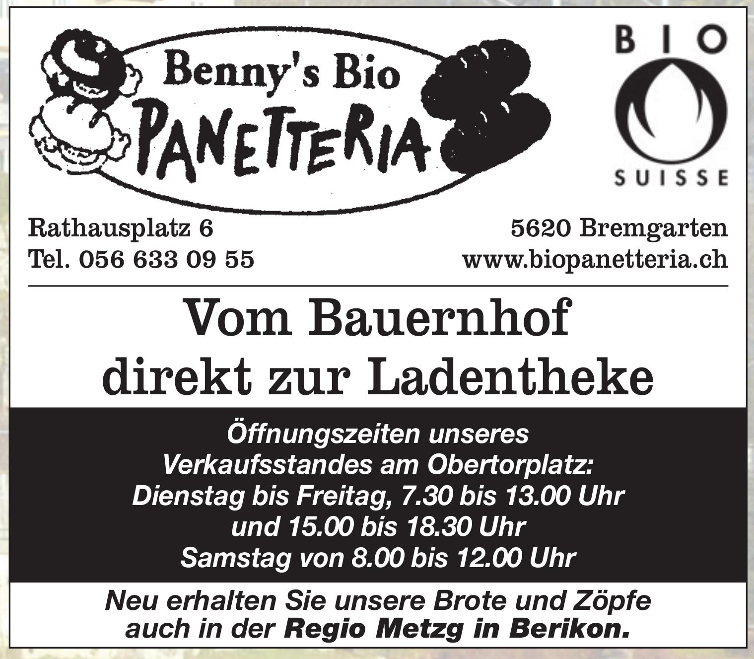Benny's Panetteria, Bremgarten - Vom Bauernhof direkt zur Ladentheke