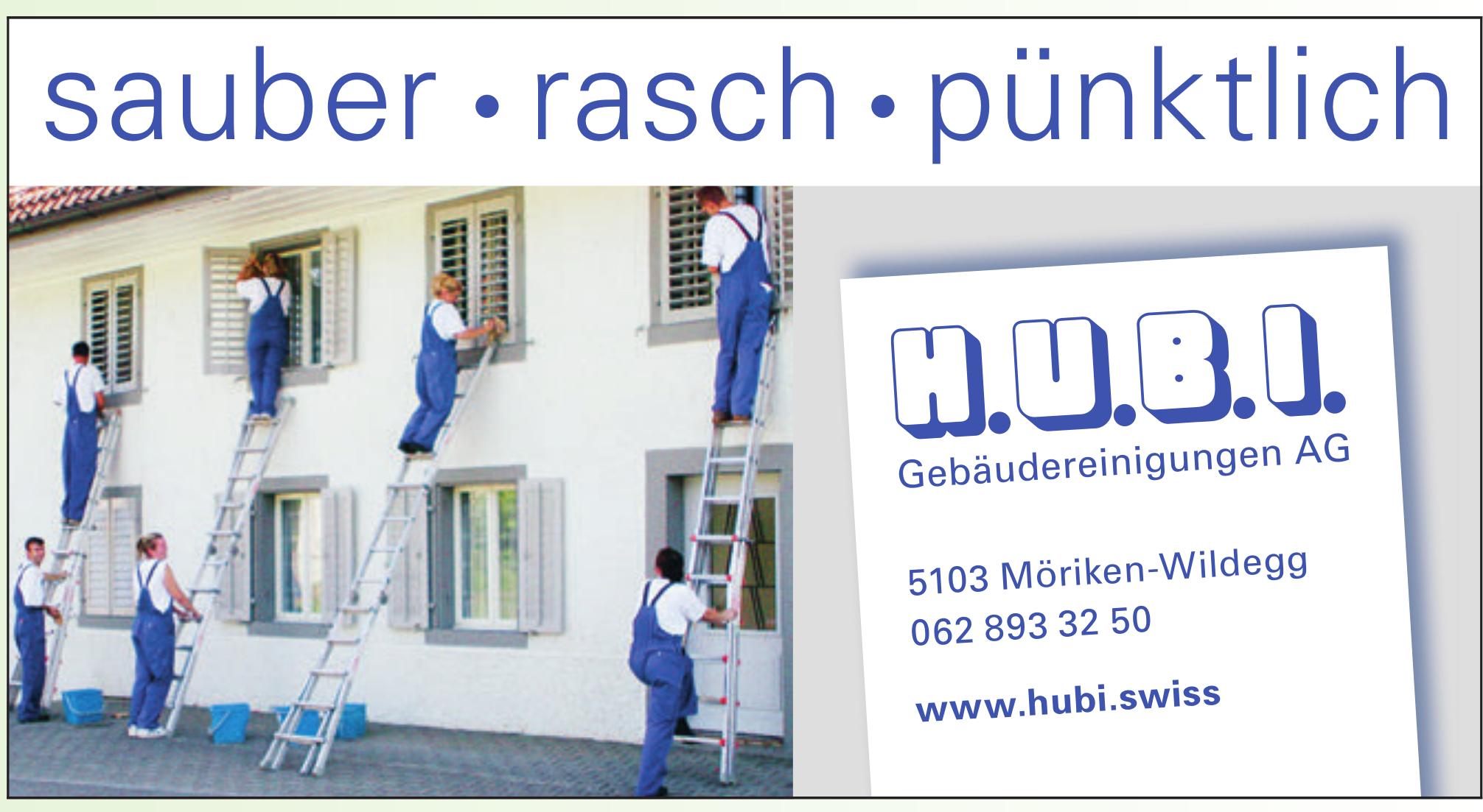 H.U.B.I. Gebäudereinigungen AG, Möriken-Wildegg: sauber, rasch,  pünktlich