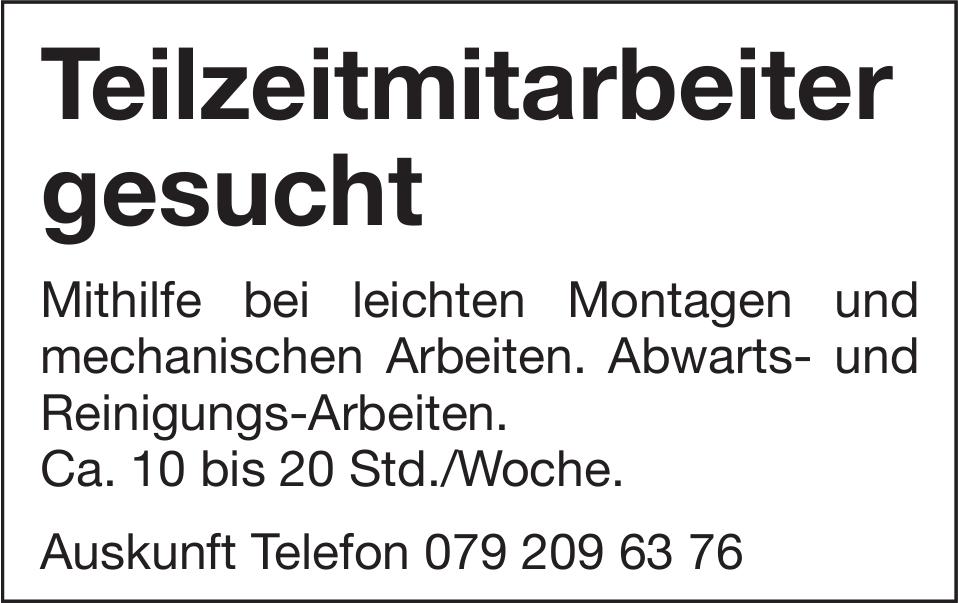 Teilzeitmitarbeiter, gesucht
