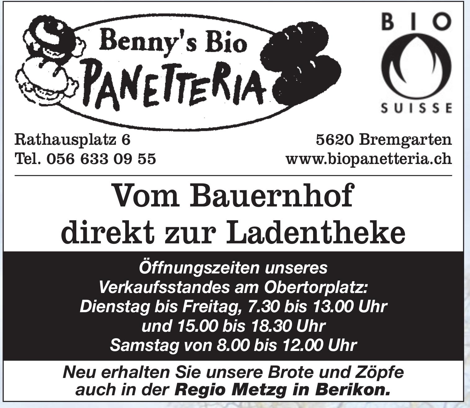 Benny's Panetteria, Bremgarten - Vom Bauernhof direkt zur Ladentheke