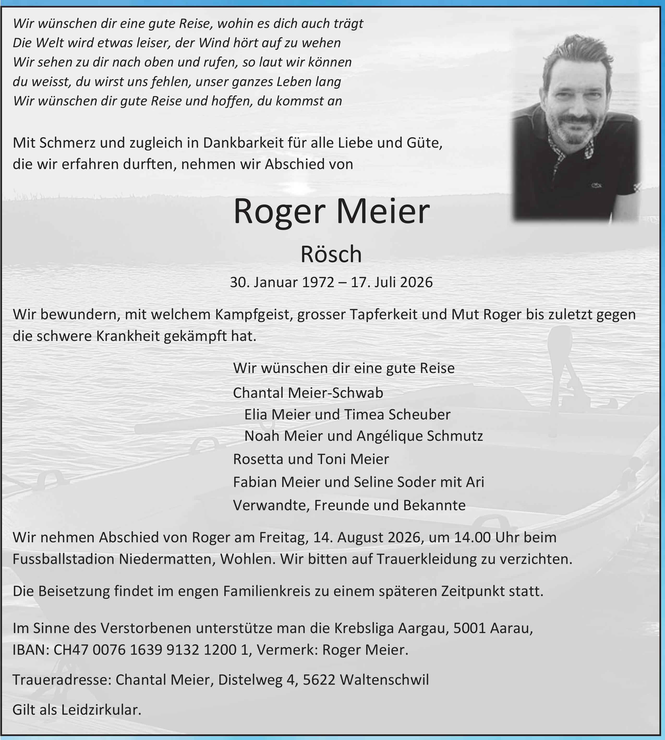 Meier Roger, Juli 2026 / TA