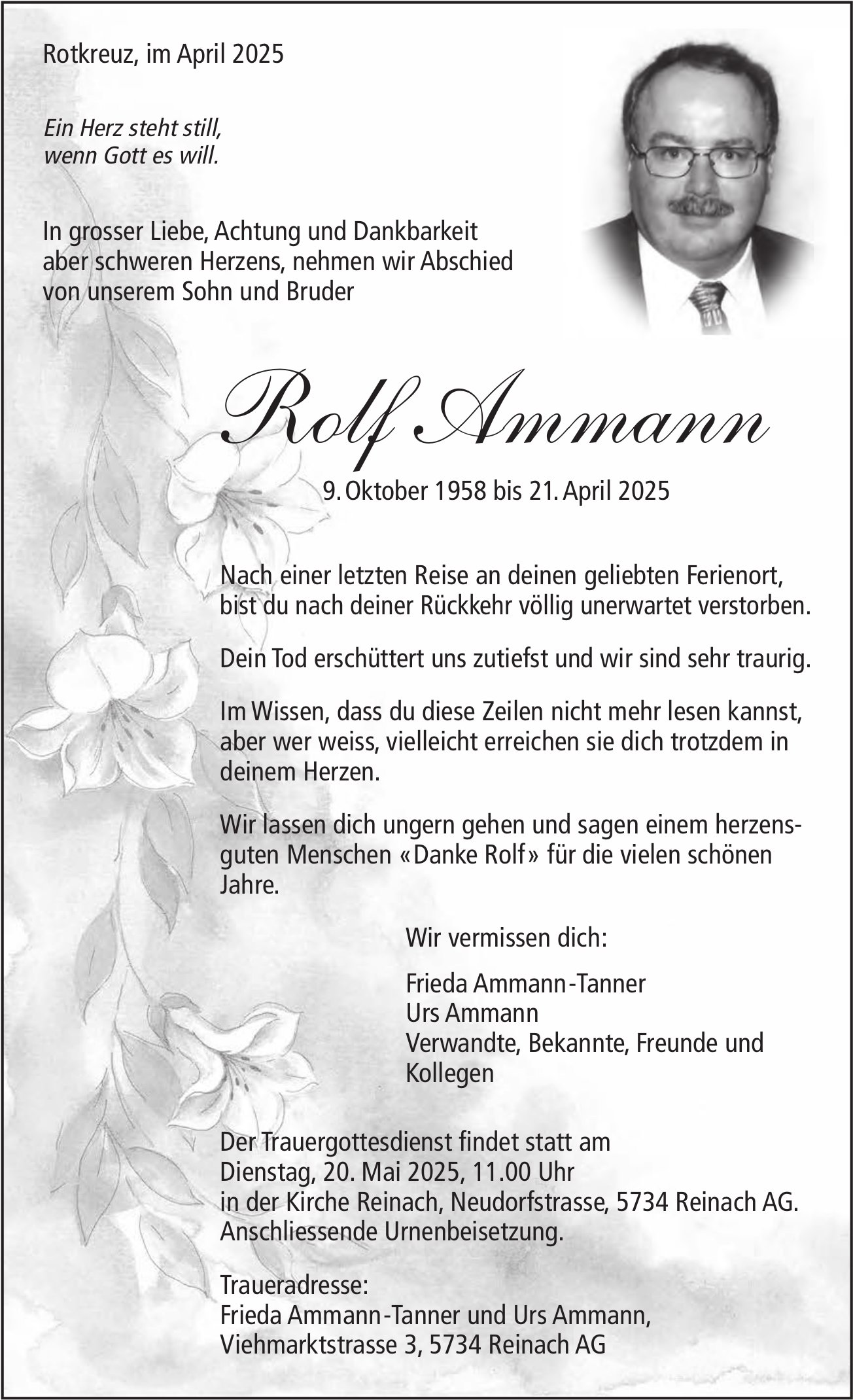 Ammann Rolf, April 2025 / TA