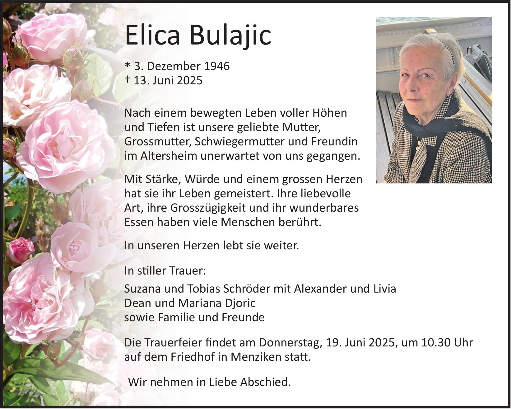 Bulajic Elica, Juni 2025 / TA