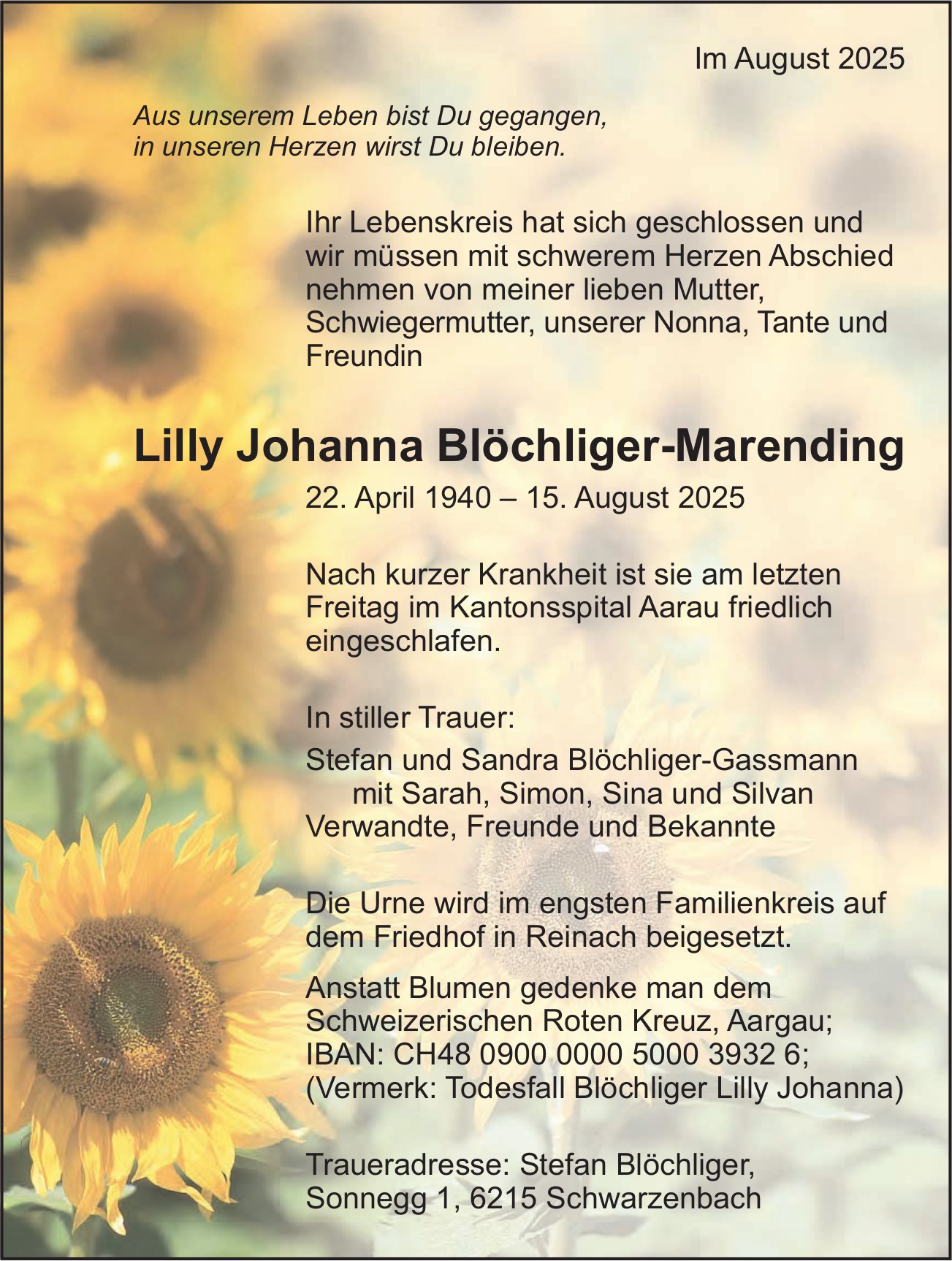 Blöchliger-Marending Lilly Johanna , August 2025 / TA