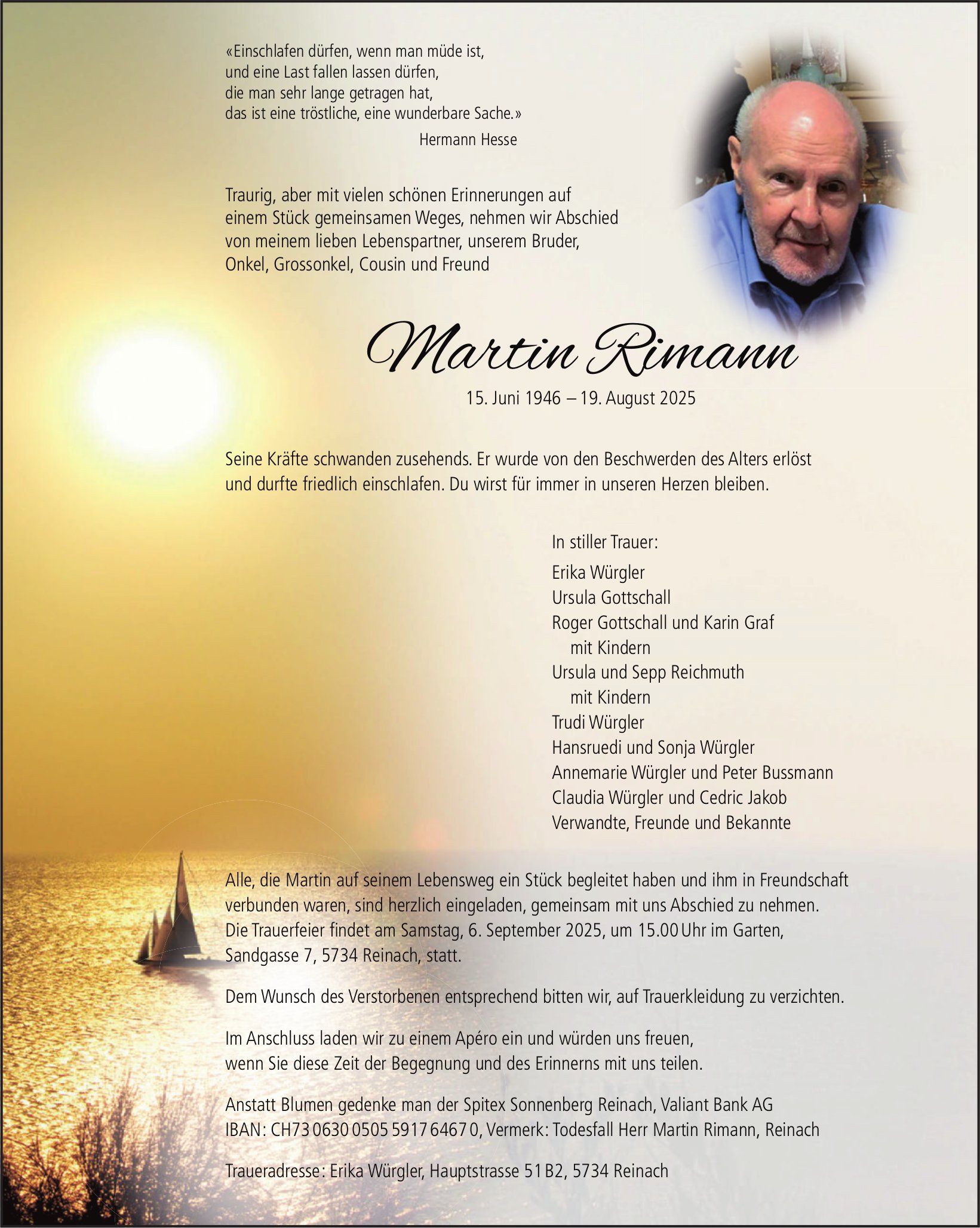 Rimann Martin, August 2025 / TA