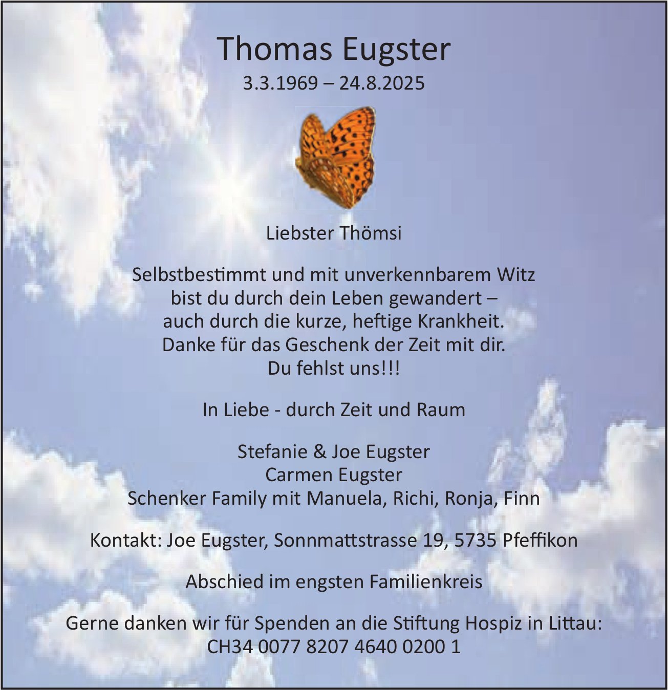 Eugster Thomas, August 2025 / TA