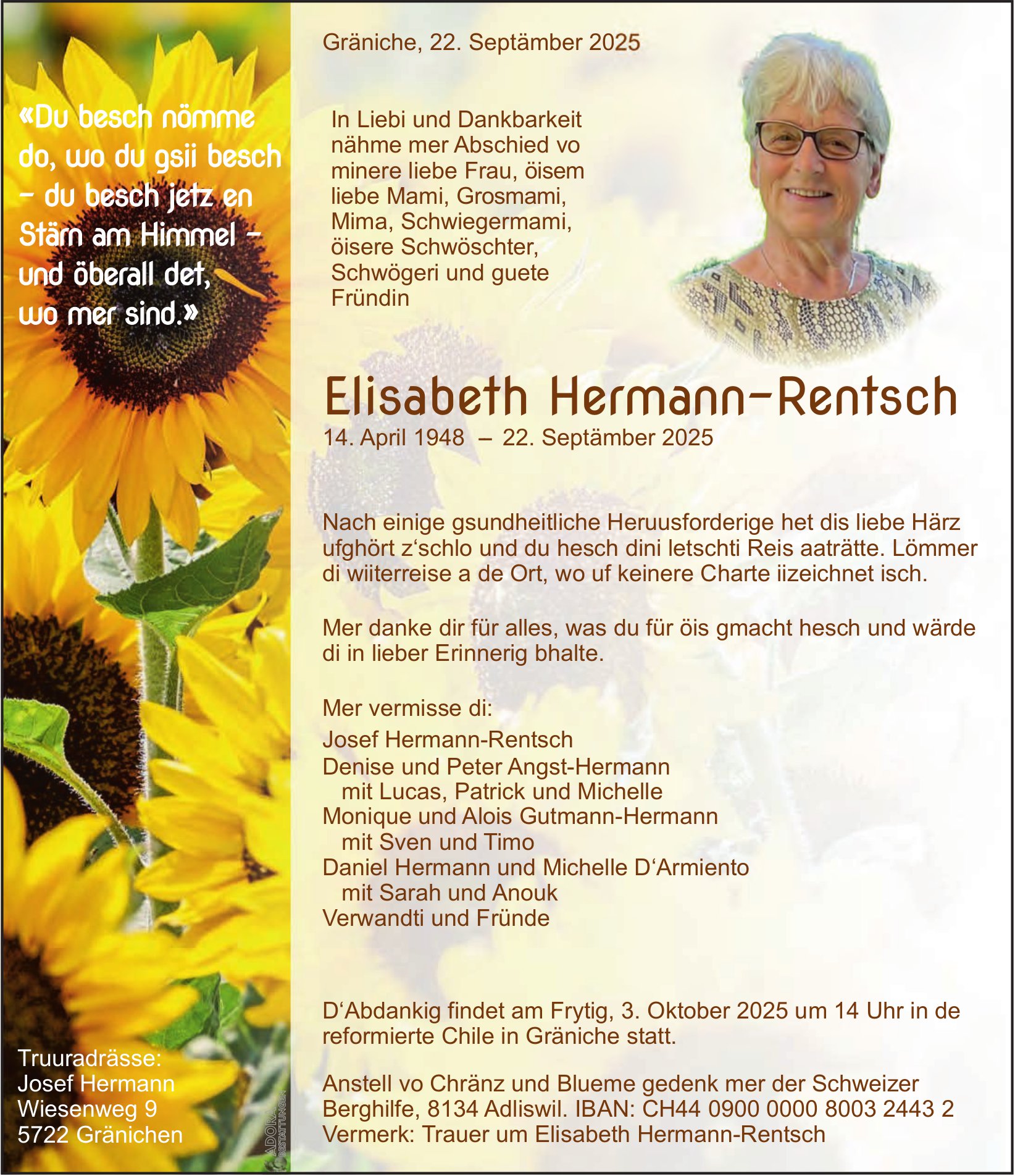 Hermann-Rentsch Elisabeth, September 2025 / TA