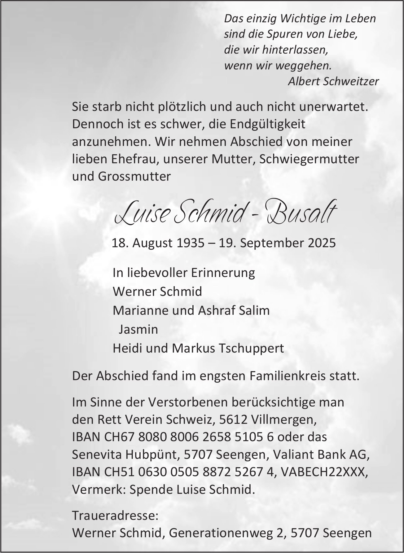 Schmid-Busalt, Luise, September 2025 / TA