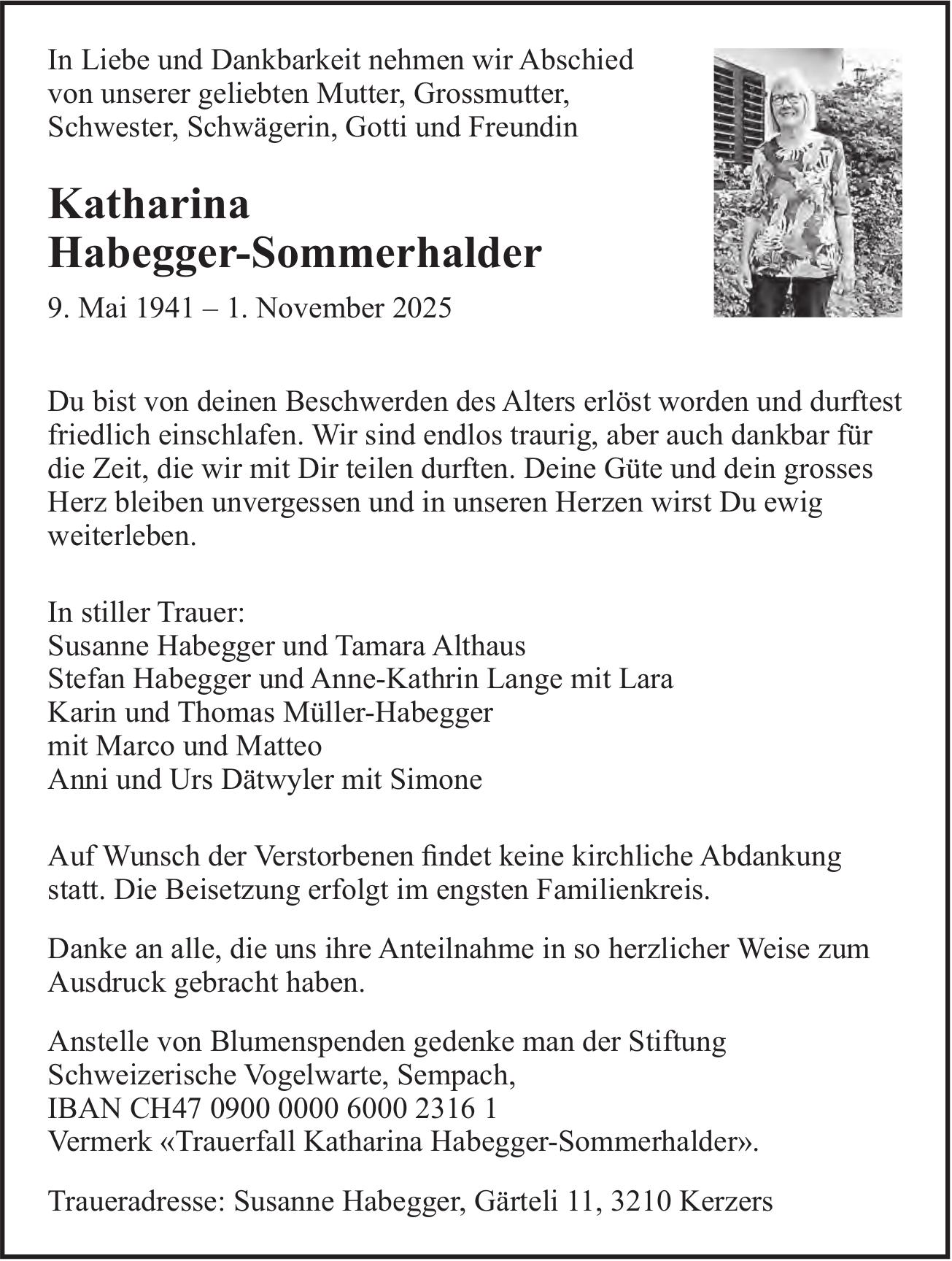 Sommer-Habegger Katharina, November 2025 / TA
