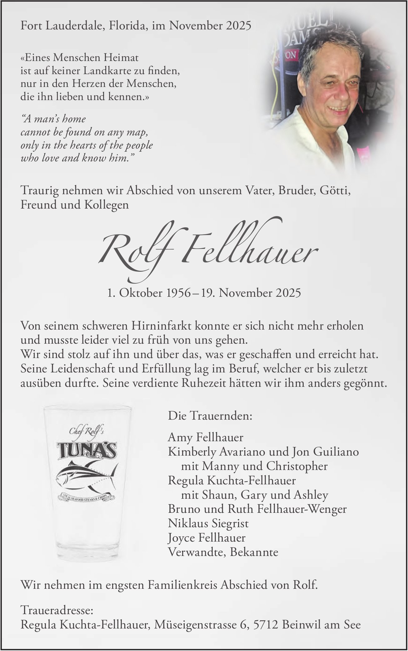 Fellhauer Rolf, November 2025 / TA