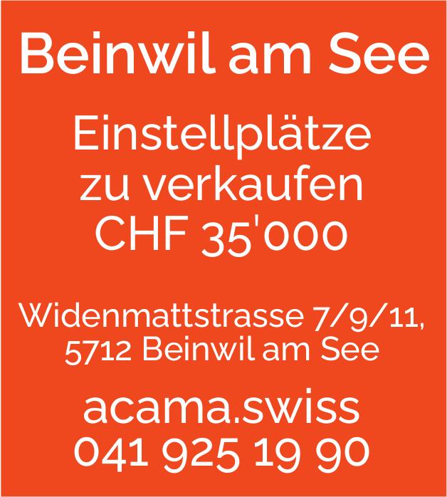 Einstellplätze zu verkaufen, Beinwil Am See
