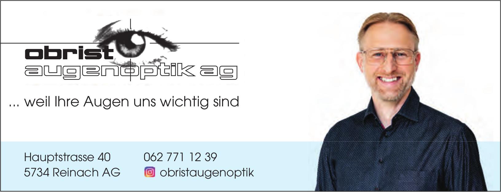 obrist augenoptik ag, Reinach Ag - ... weil Ihre Augen uns wichtig sind