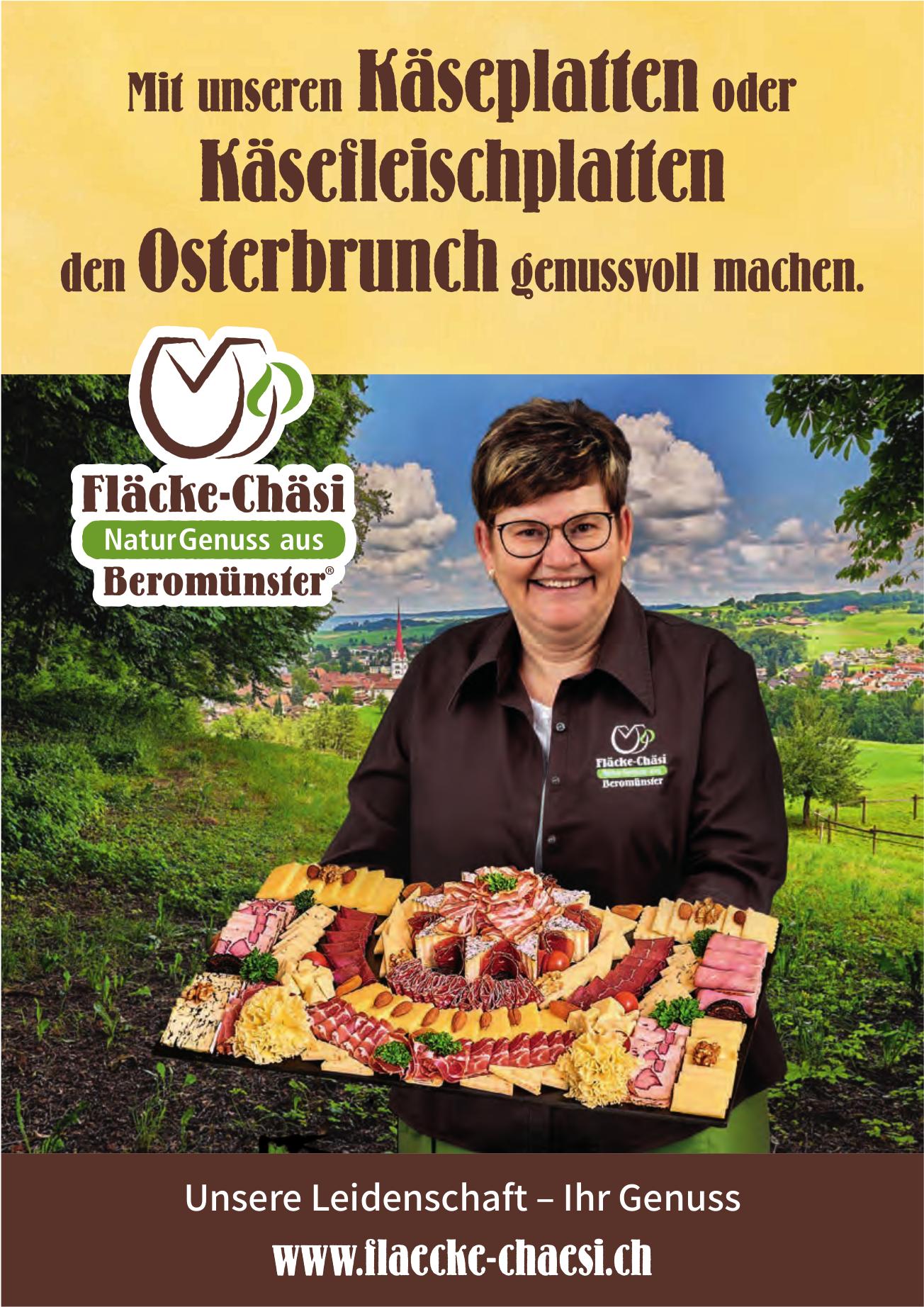 Fläcke-Chäsi Beromünster, Mit unseren Käseplatten oder Käsefleischplatten den Osterbrunch genussvoll machen.