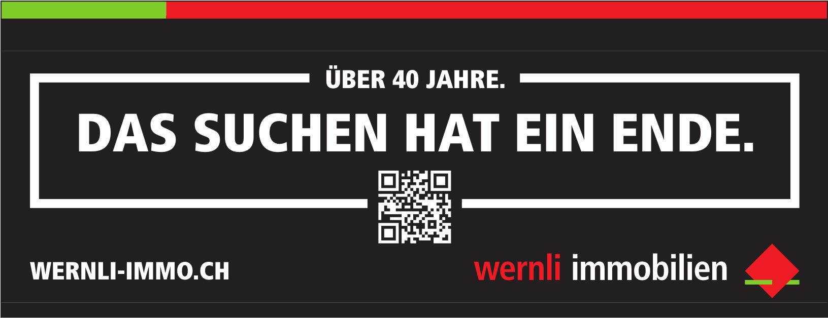 Wernli Immobilien - Das Suchen hat ein Ende.