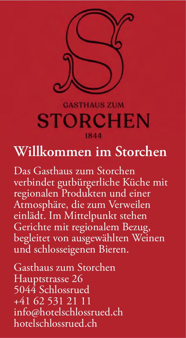 Gasthaus zum Storchenn, Schlossrued - Willkommen im Storchenn