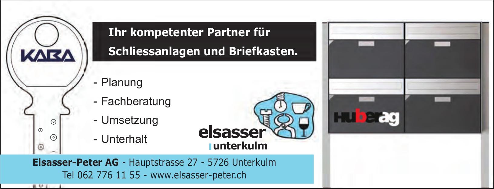 Elsasser-Peter AG, Unterkulm - Ihr kompetenter Partner für Schliessanlagen und Briefkasten.