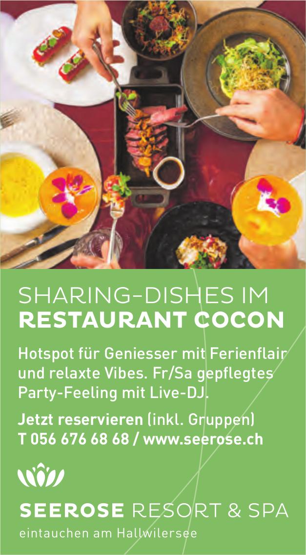 SEEROSE RESORT & SPA, SHARING-DISHES IM RESTAURANT COCON
