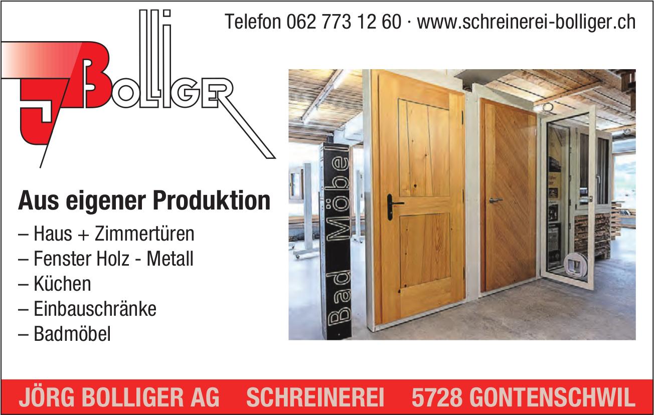 Jörg Bolliger AG, Aus eigener Produktion