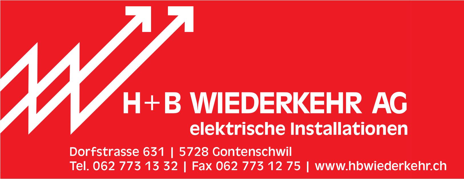H+B WIEDERKEHR AG, Gontenschwil - elektrische Installationen