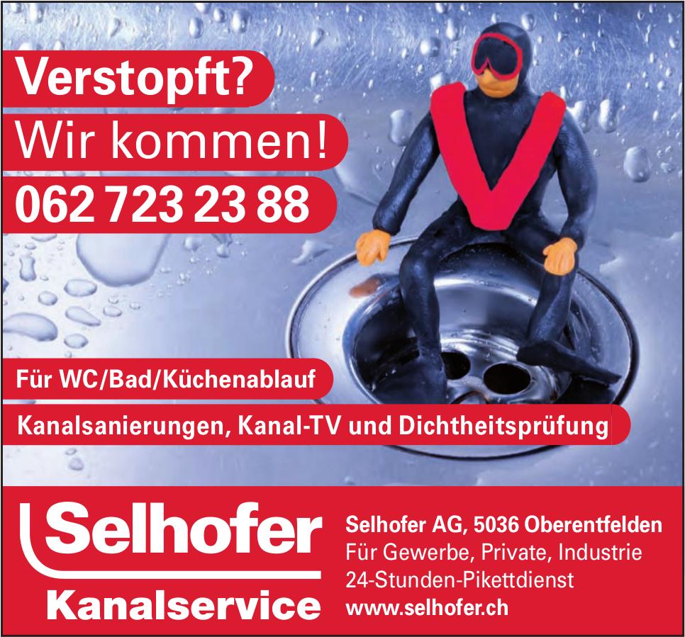 Selhofer AG, Oberentfelden - Verstopft? Wir kommen!