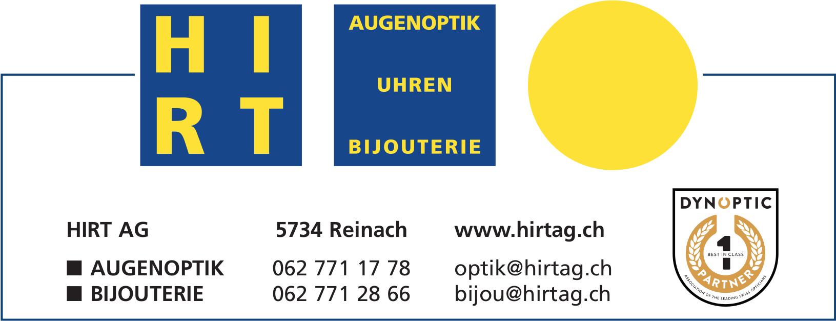 Hirt AG, Reinach - Augenoptik, Uhren und Bijouterie