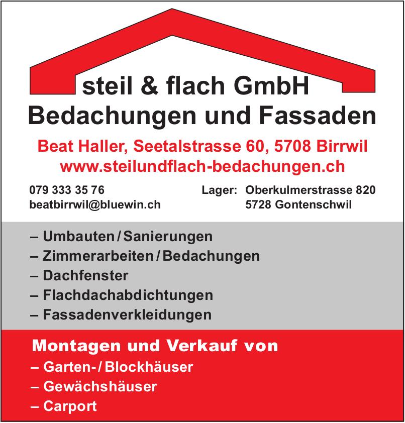 Steil & flach GmbH, Birrwil - Bedachungen und Fassaden