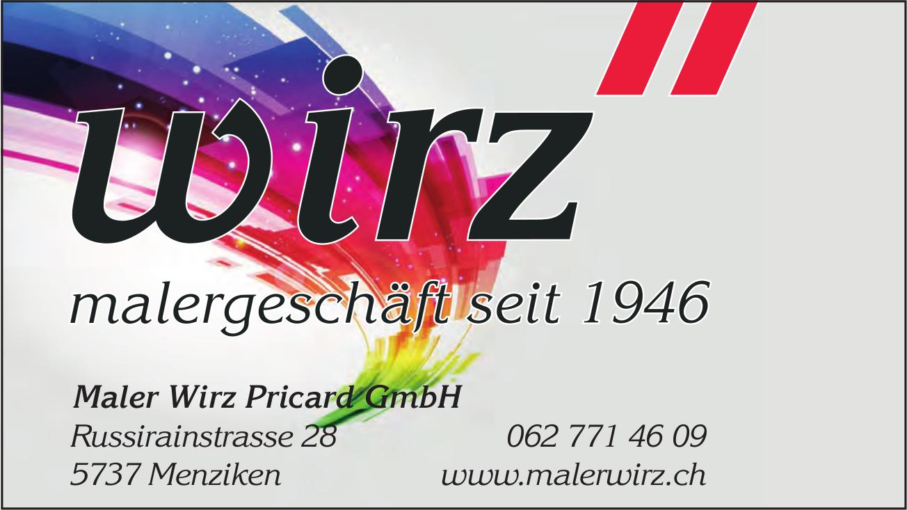 Maler Wirz Pricard GmbH, Menziken - malergeschäft seit 1946