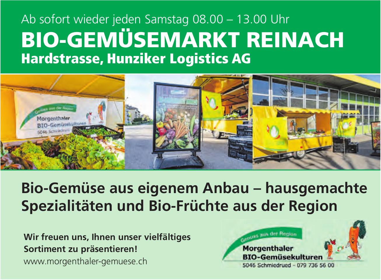BIO-GEMÜSEMARKT REINACH, 3. Januar, Hunziker Logistics AG