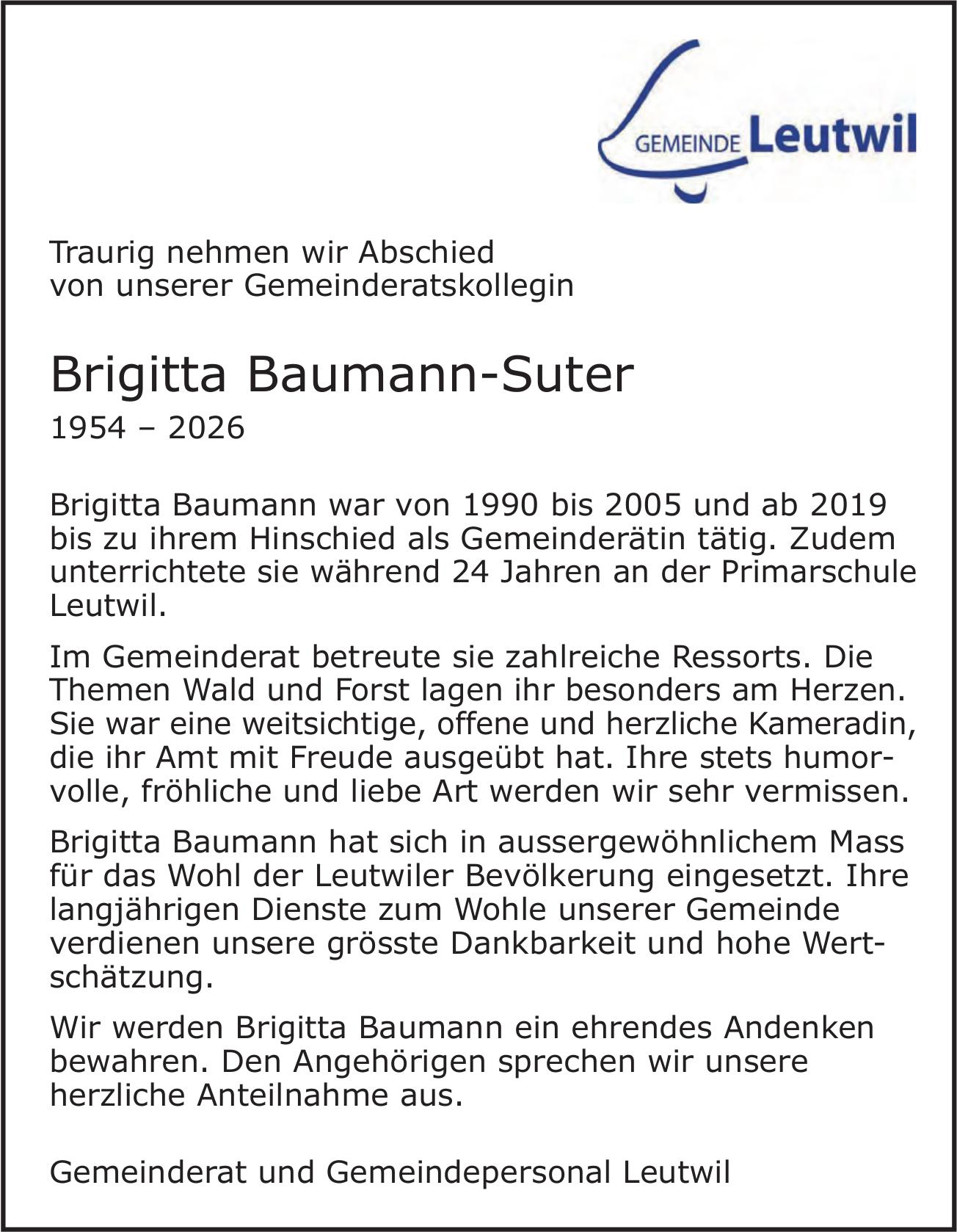 Baumann-Suter Brigitta / TA