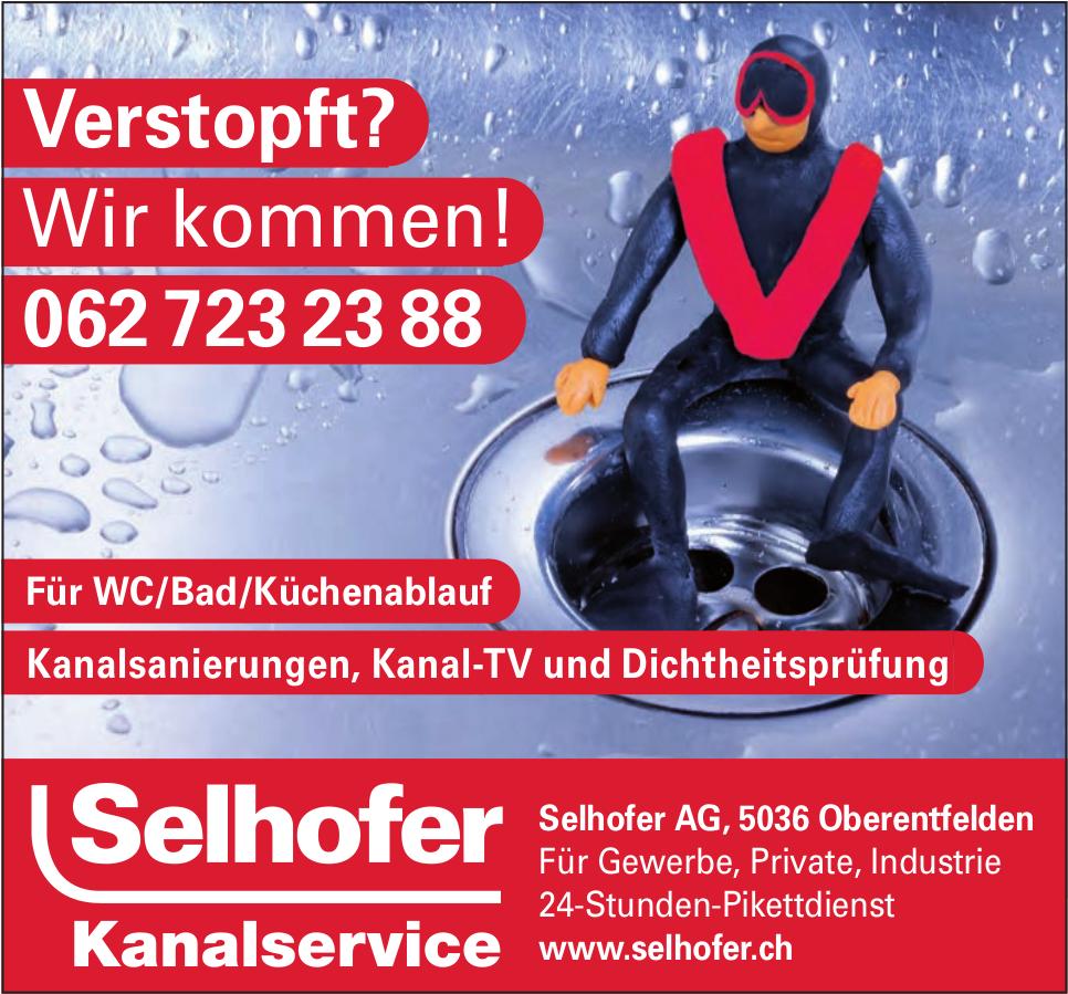Selhofer AG, Oberentfelden - Verstopft? Wir kommen!