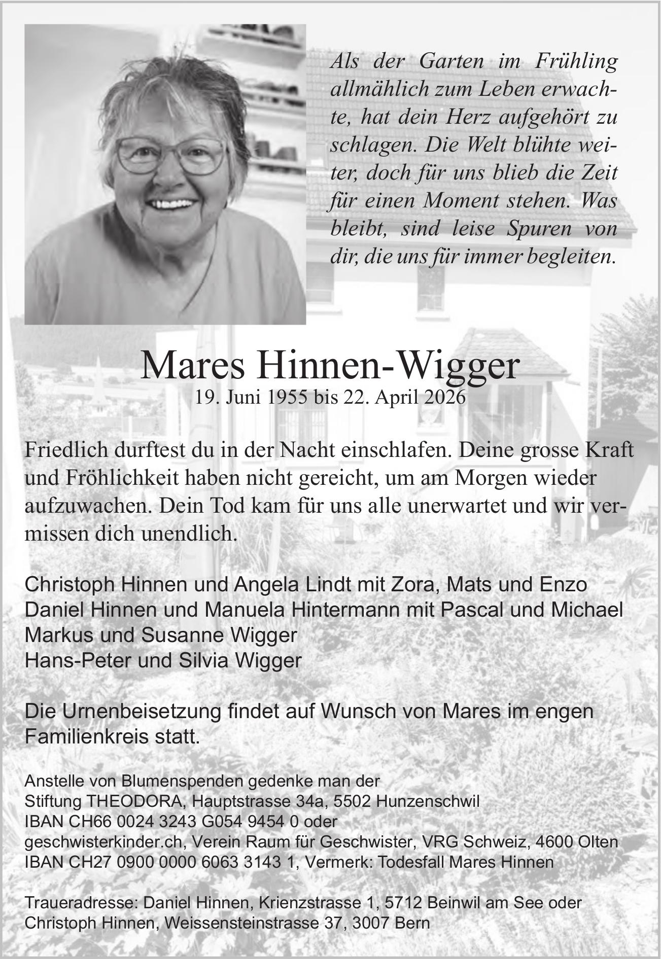 Hinnen-Wigger Mares, April 2026 / TA