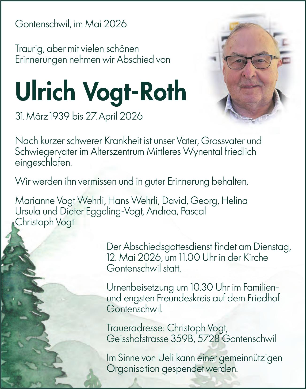 Vogt-Roth Ulrich, April 2026 / TA