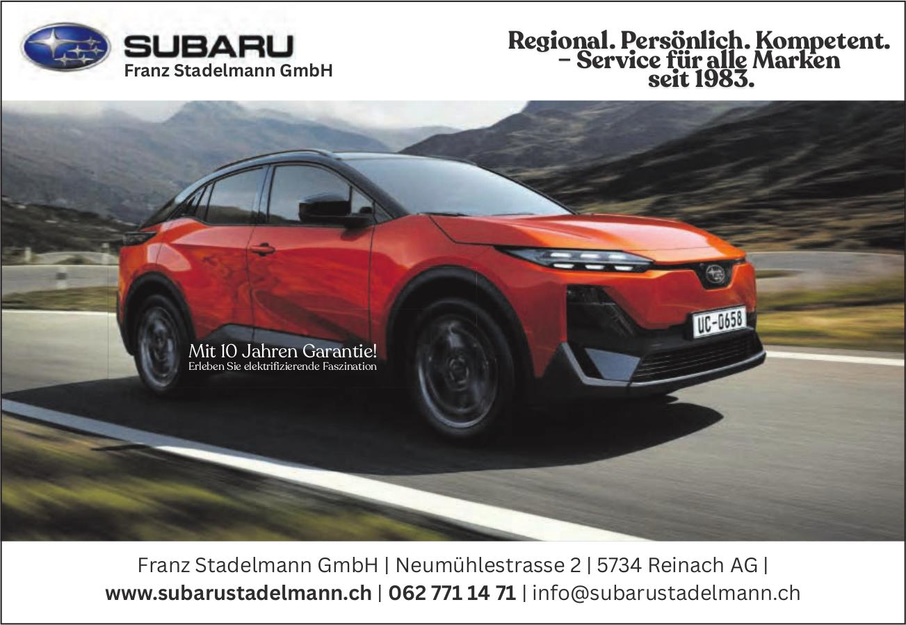 Franz Stadelmann GmbH, Reinach Ag - Mit 10 Jahren Garantie!