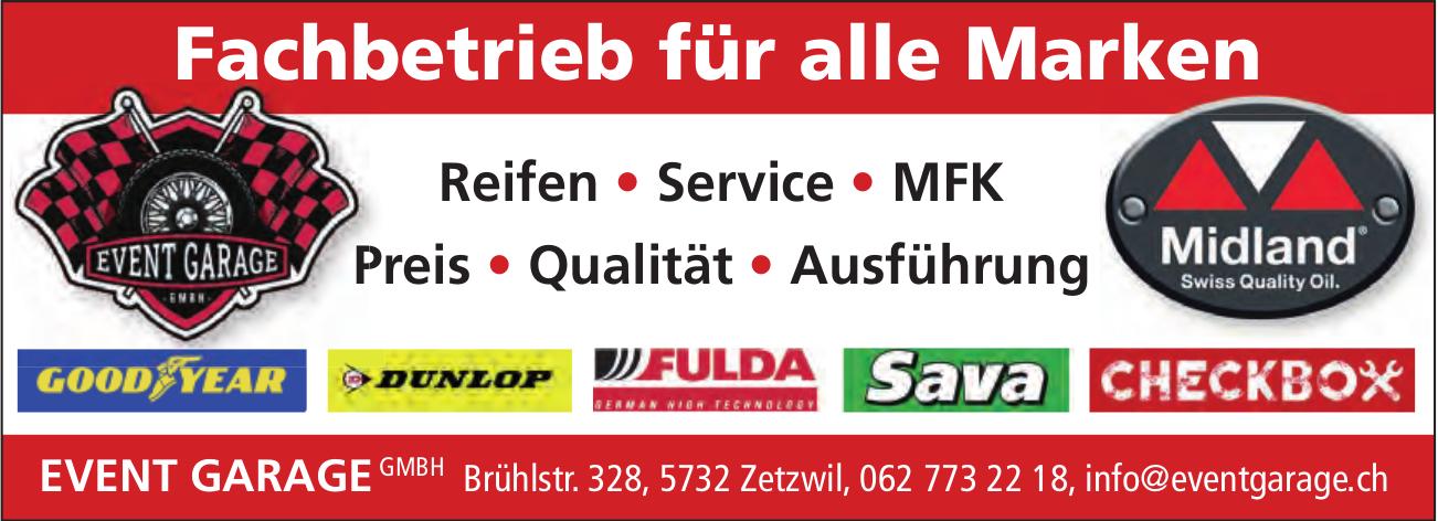 EVENT GARAGE GmbH, Zetzwil - Fachbetrieb für alle Marken