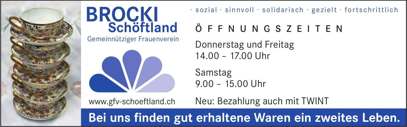 BROCKI Schöftland, Bei uns finden gut erhaltene Waren ein zweites Leben.