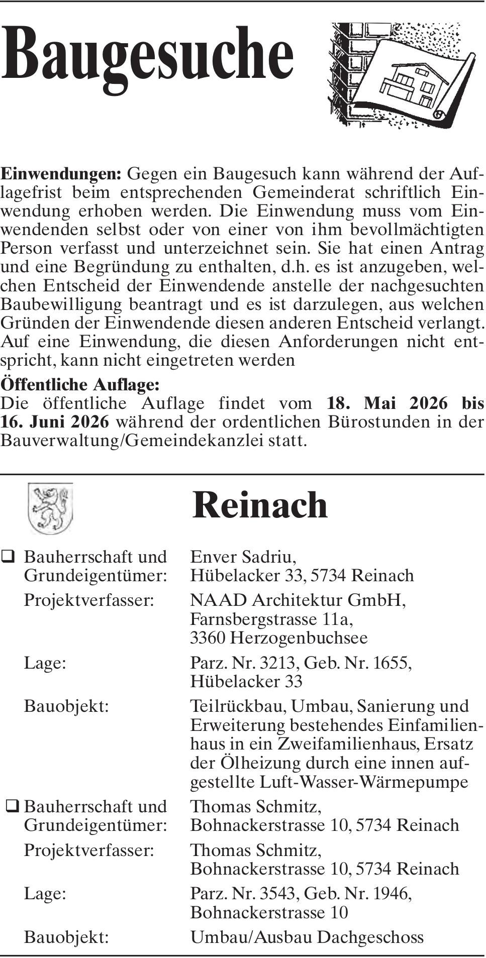 Baugesuche