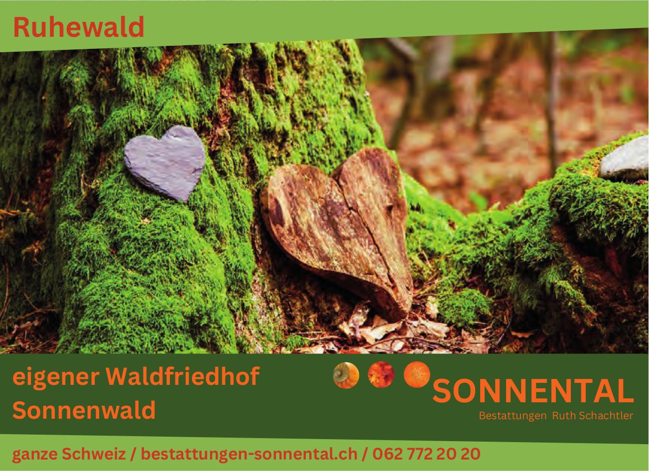 SONNENTAL, eigener Waldfriedhof Sonnenwald