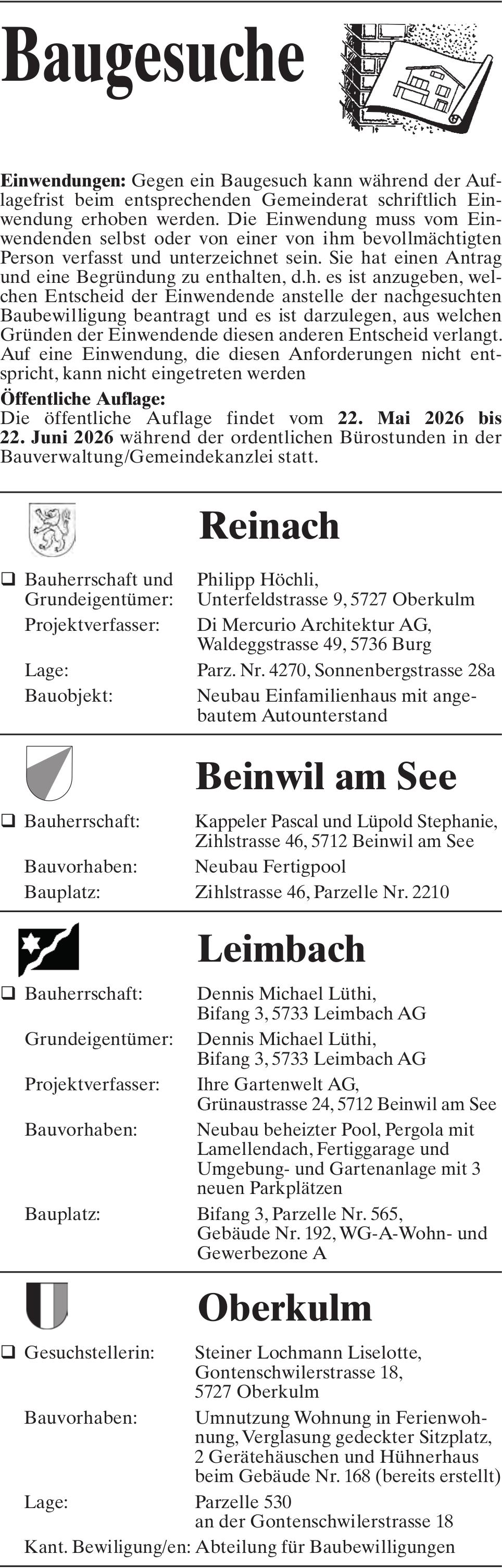 Baugesuche