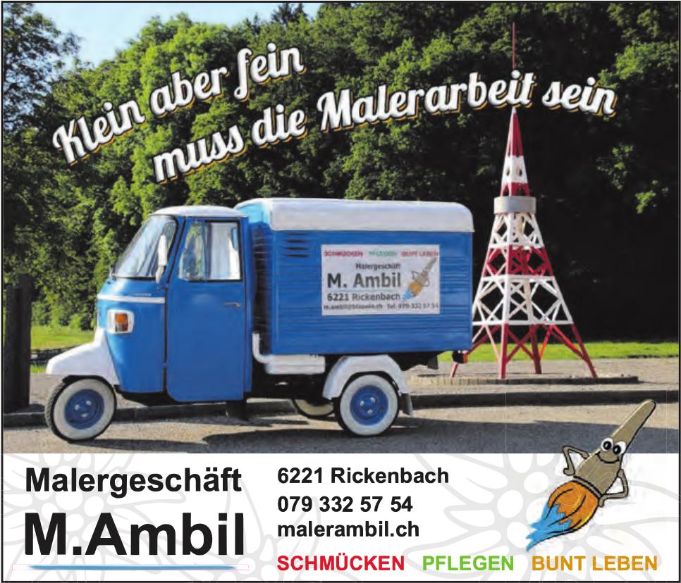Malergeschäft M.Ambil, Rickenbach - Klein aber fein muss die Malerarbeit sein