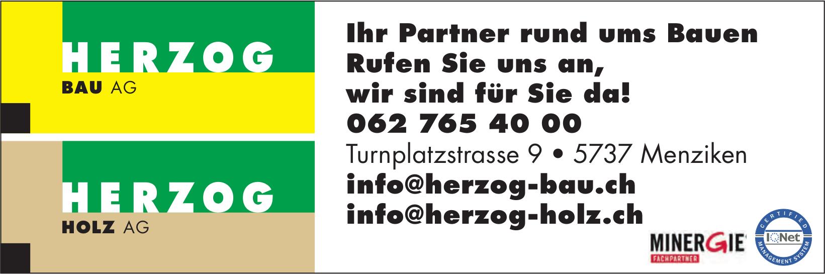 HERZOG BAU AG, Menziken - Ihr Partner rund ums Bauen