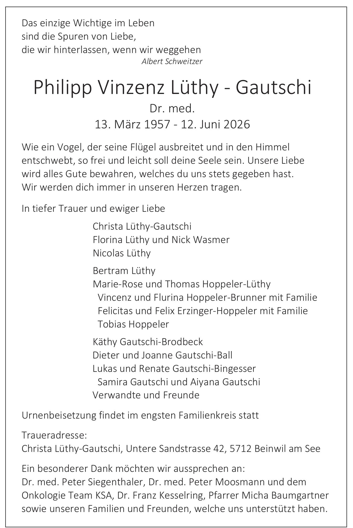 Lüthy-Gautschi Philipp Vinzenz, Juni 2026 / TA