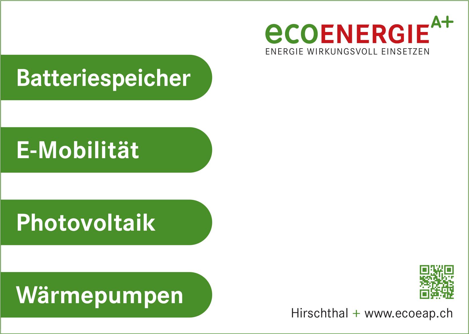 ecoENERGIE, Hirschthal - Batteriespeicher