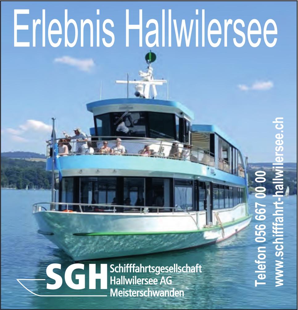Schifffahrtsgesellschaft Hallwilersee AG, Meisterschwanden - Erlebnis Hallwilersee