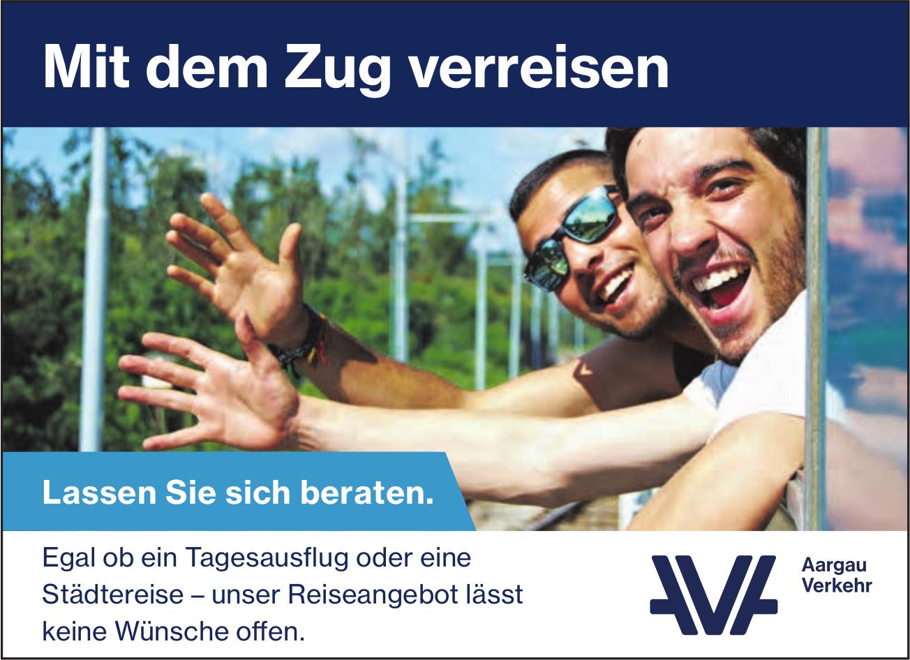 Aargau Verkehr - Mit dem Zug verreisen