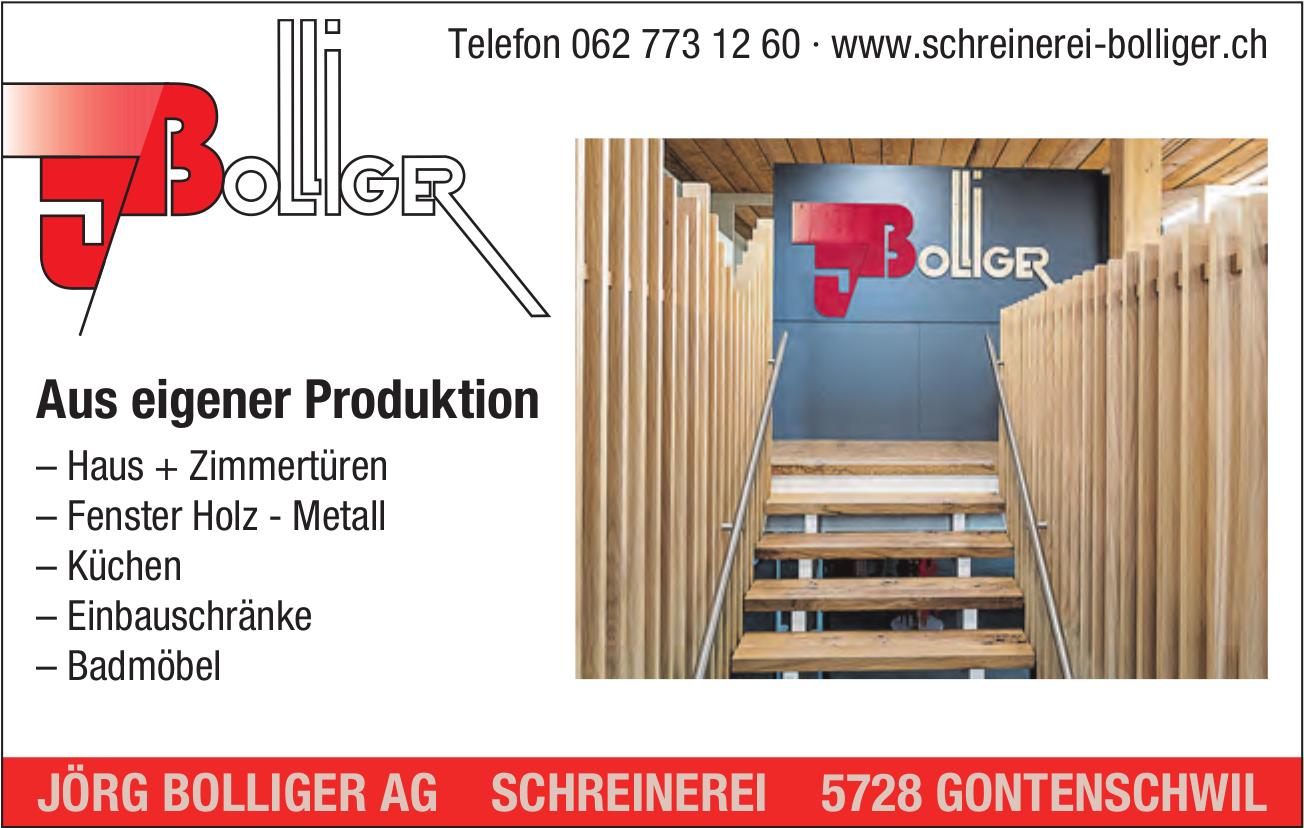 Jörg Bolliger AG, Aus eigener Produktion