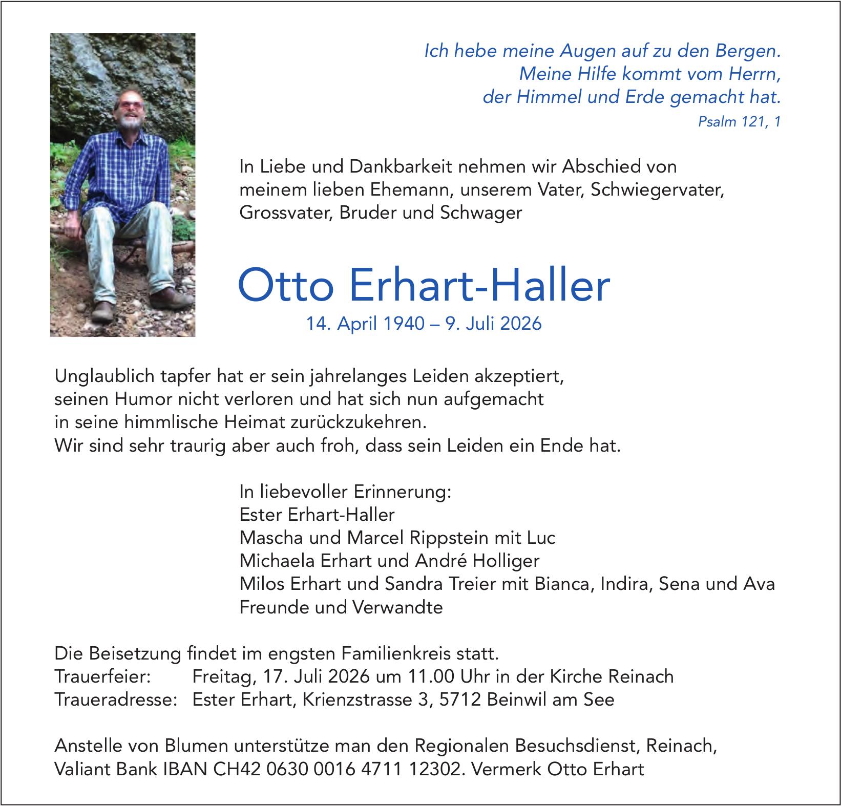 Erhart-Haller Otto, Juli 2026 / TA